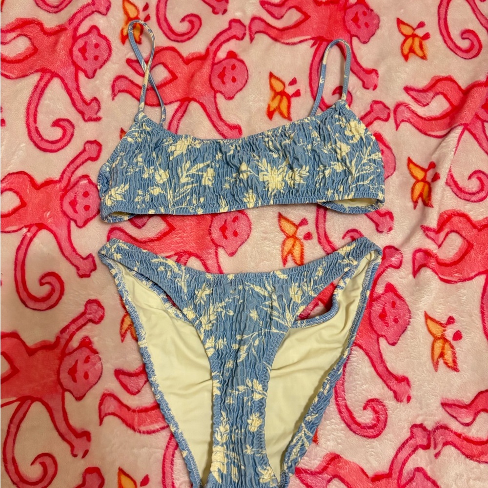 Triangl Blue Floral Bikini Set